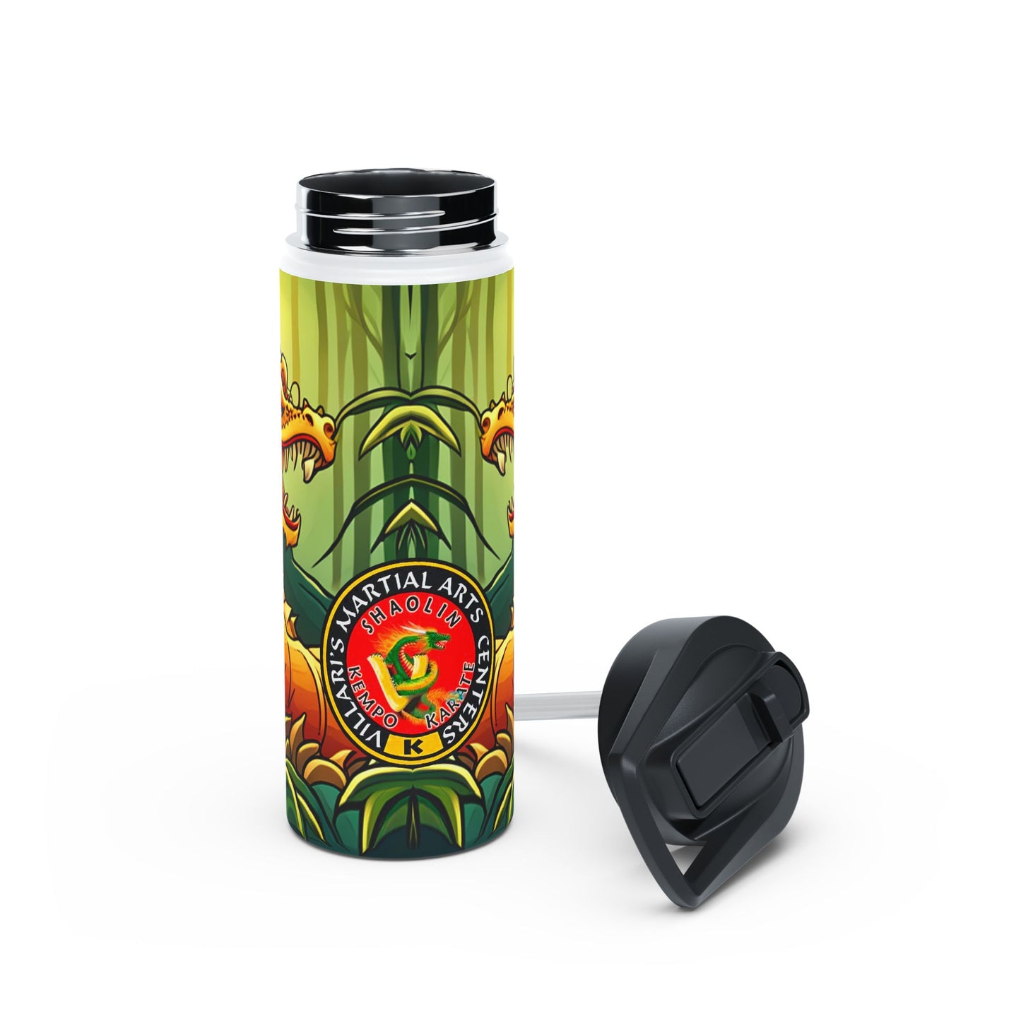 Dragon Stainless Steel Water Bottle, Standard Lid
