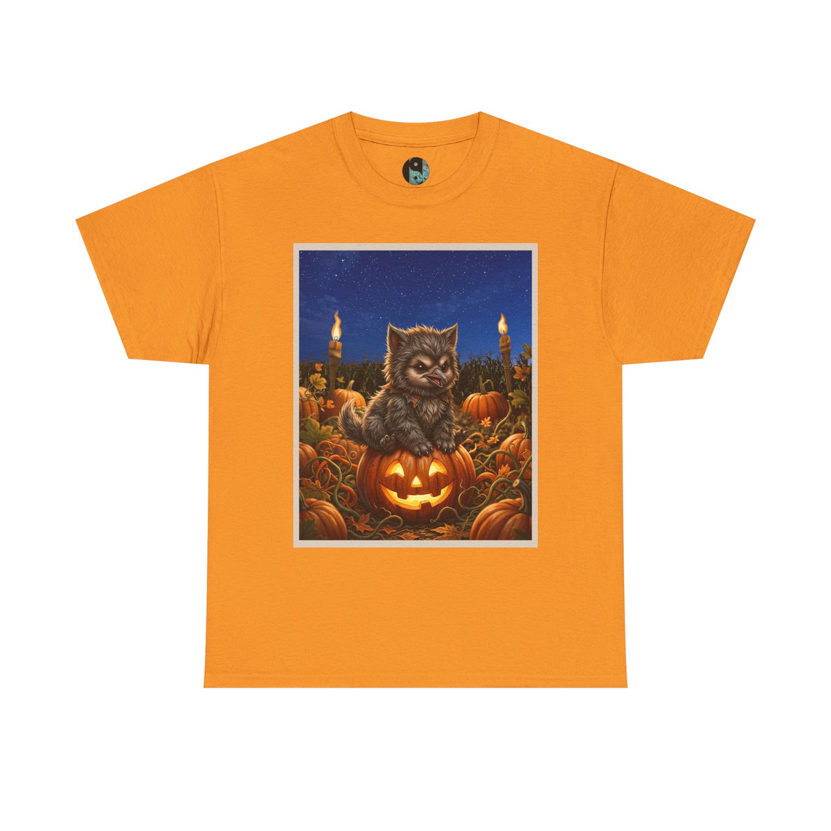 Halloween Crane As Werewolf Pumpkin T-Shirt