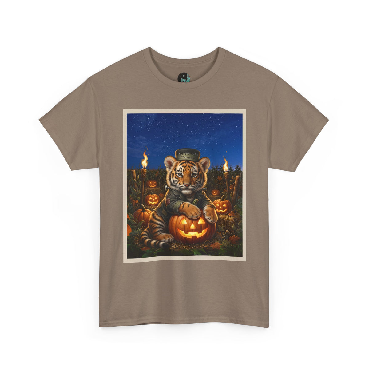 Halloween Tiger Pumpkin T-Shirt