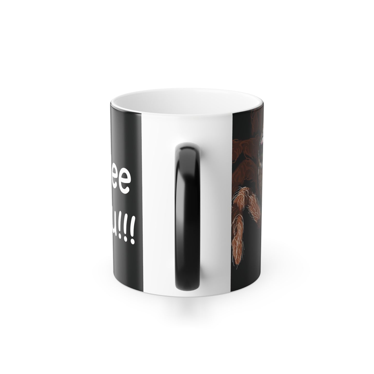 Peek-a-BOO! Spider (Left Handed) Color Changing Mug