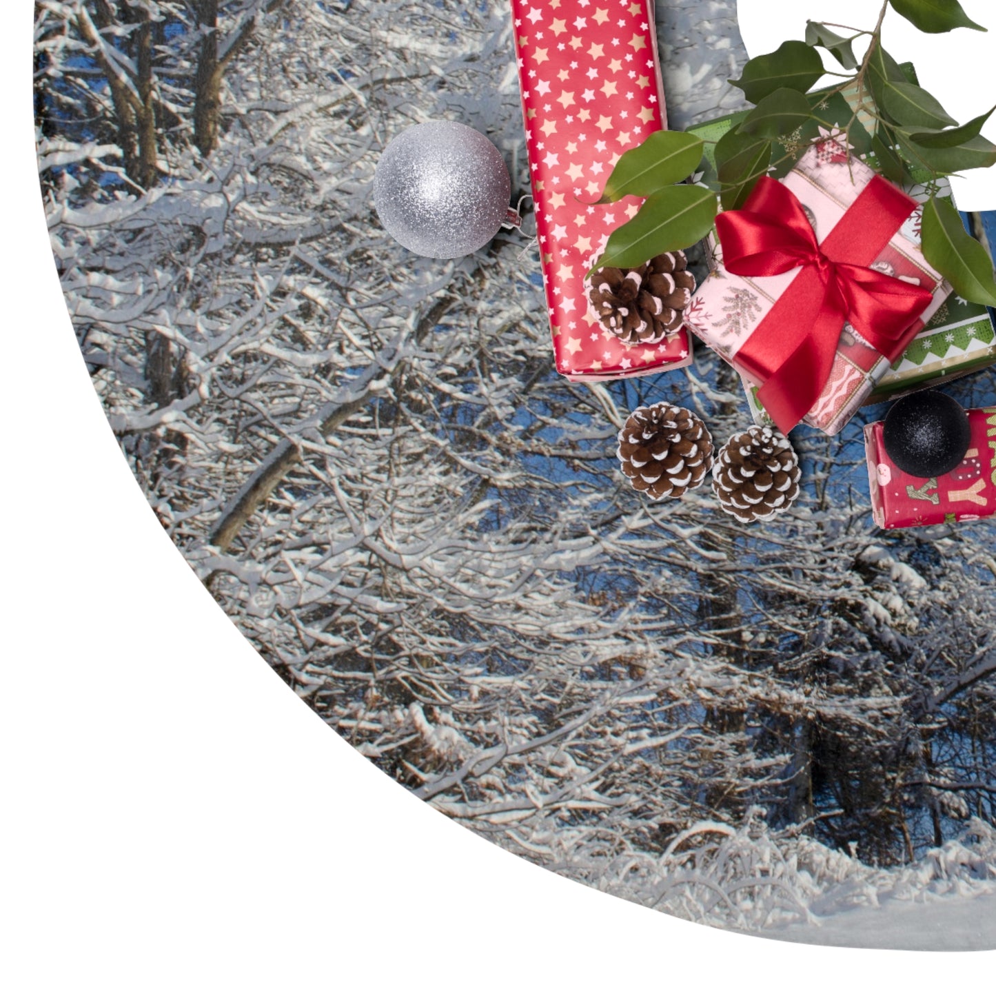 Winter Trees Christmas Tree Skirt