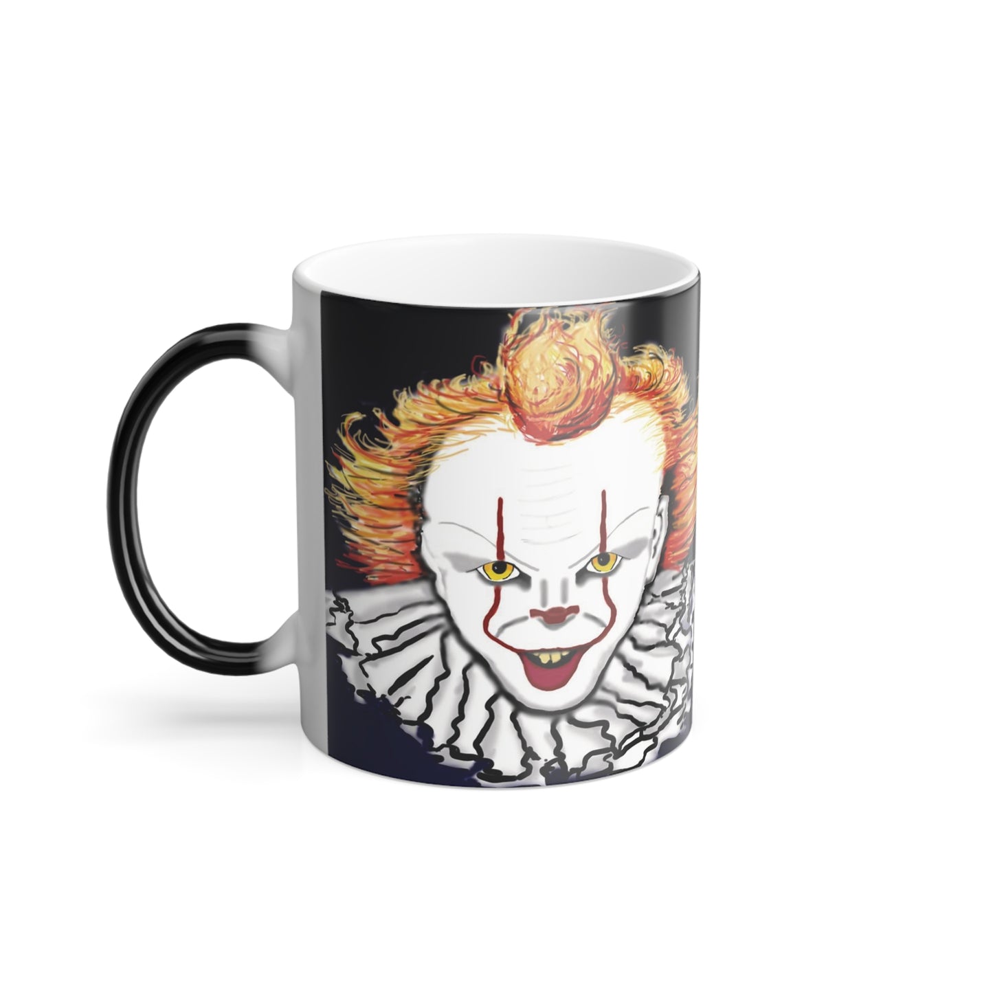 Peek-a-BOO! Clown (Left Handed) Color Changing Mug