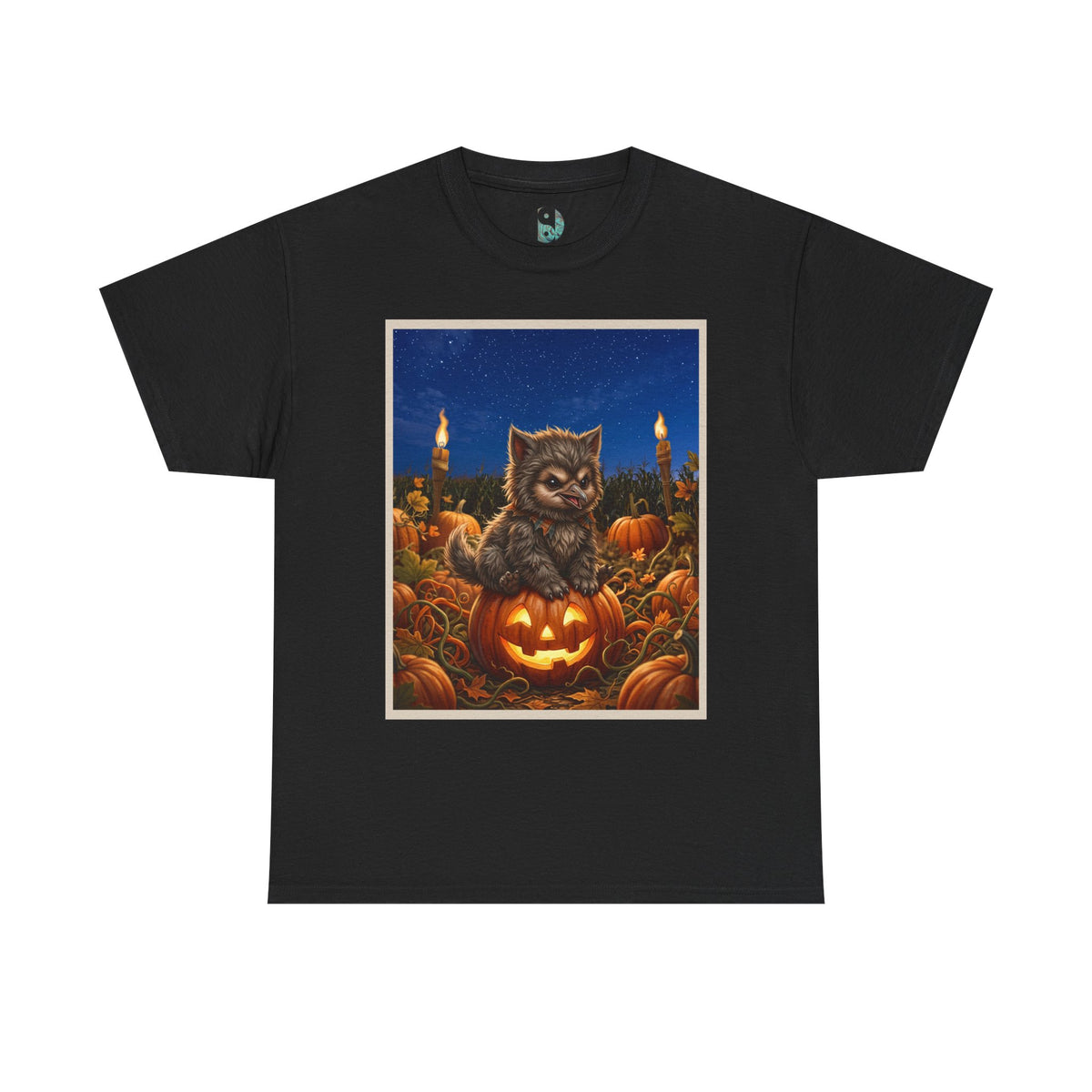 Halloween Crane As Werewolf Pumpkin T-Shirt