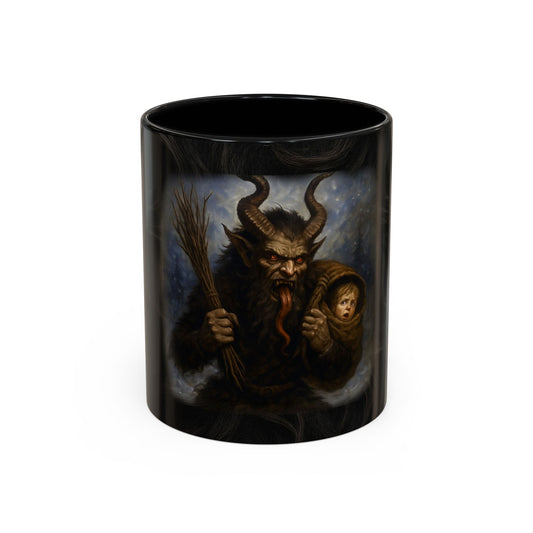 Krampusnacht Accent Coffee Mug — Krampus Night Holiday Mug