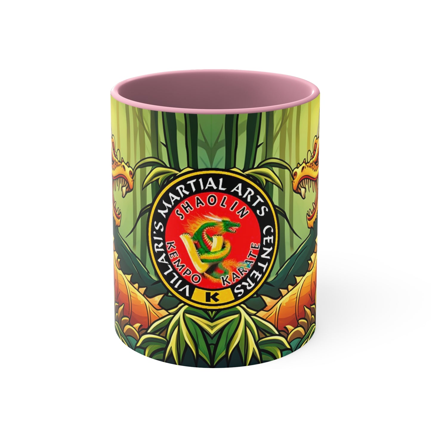 Dragon in Bamboo Forest Accent Coffee Mug, 11oz