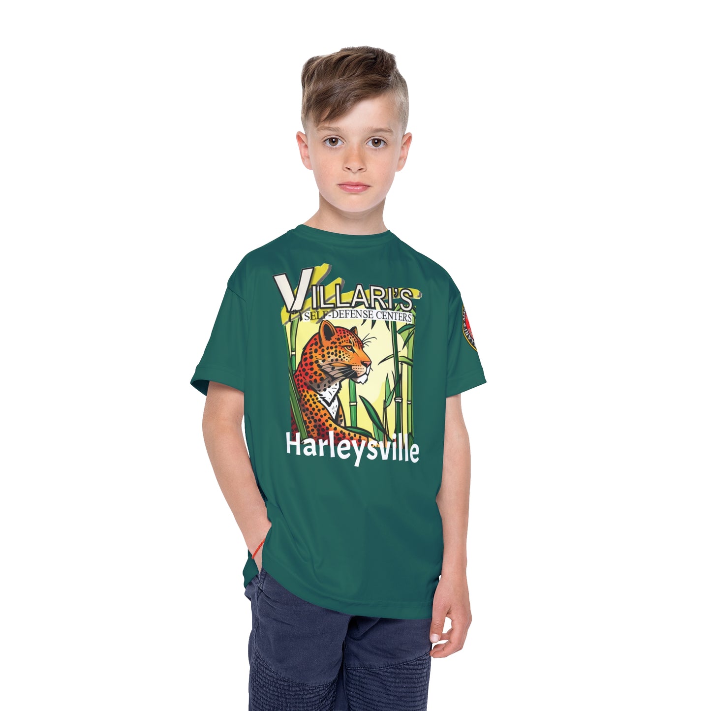 Youth: Teal Leopard in Bamboo Forest