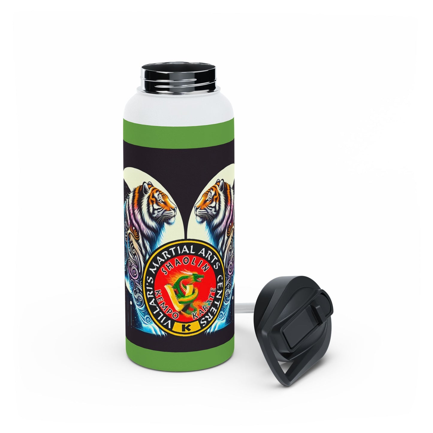 Celestial Tiger Stainless Steel Water Bottle, Standard Lid