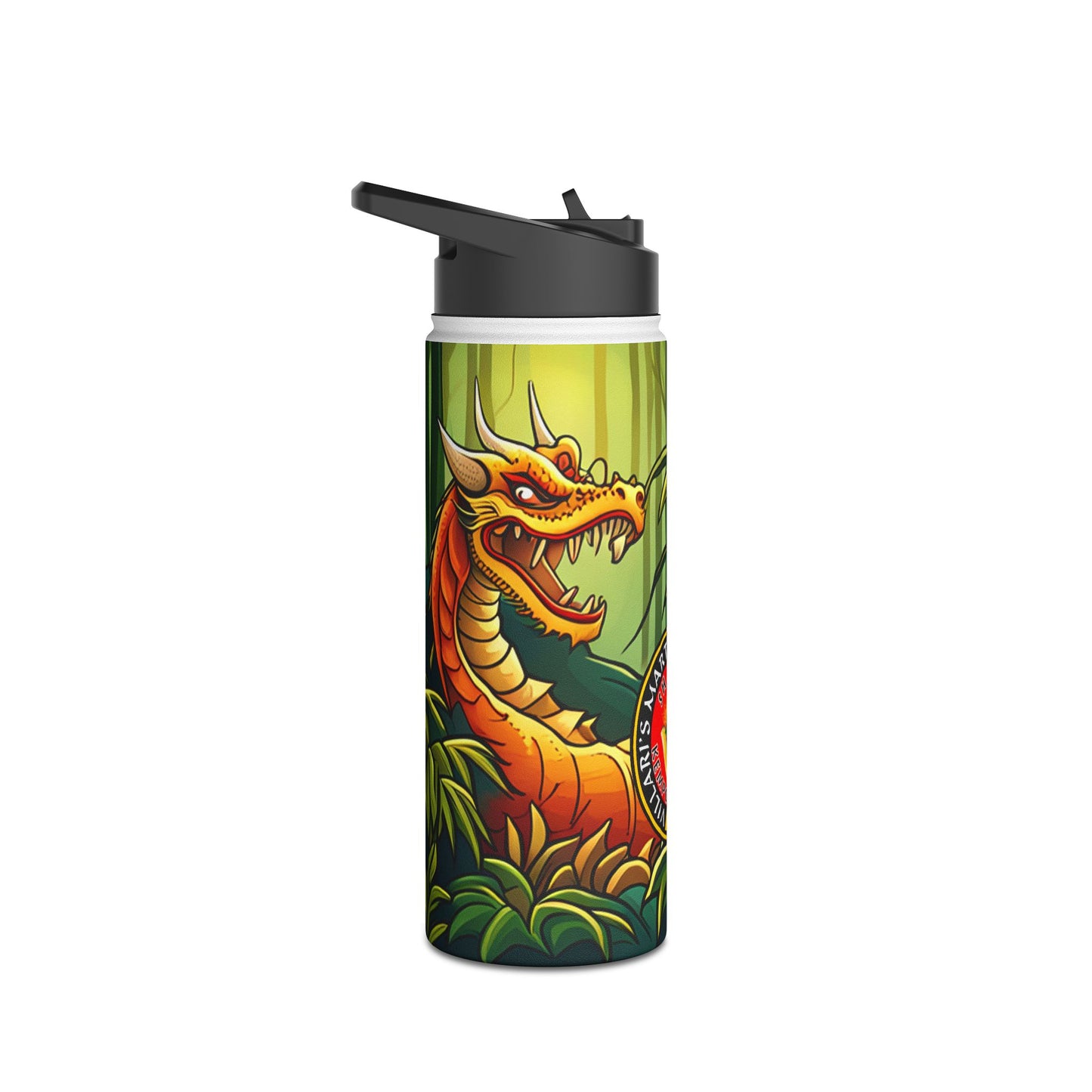 Dragon Stainless Steel Water Bottle, Standard Lid