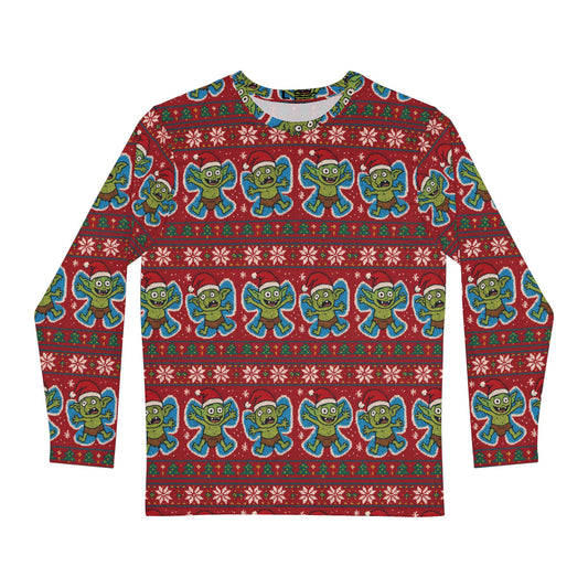 Goblin snow angles long sleeved ugly sweater style