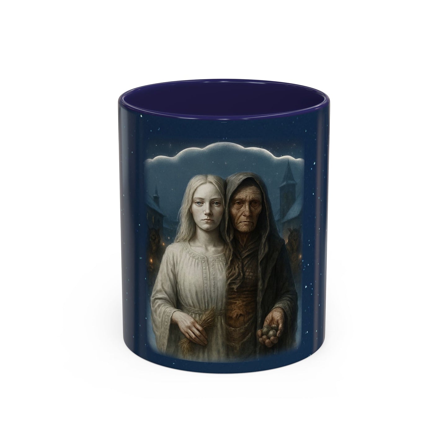 Frau Perchta Accent Mug — Germanic Folklore Goddess Coffee Cup