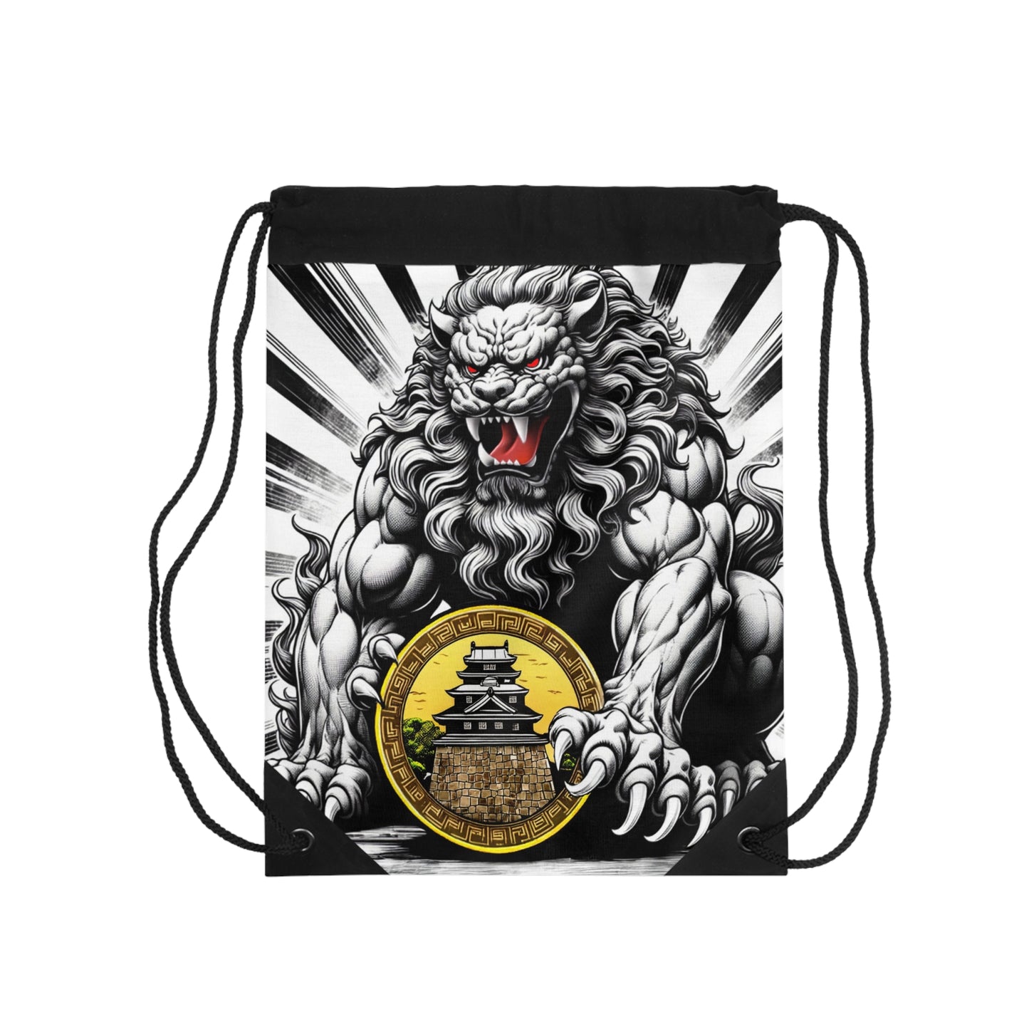 Shisa Pair Drawstring Bag