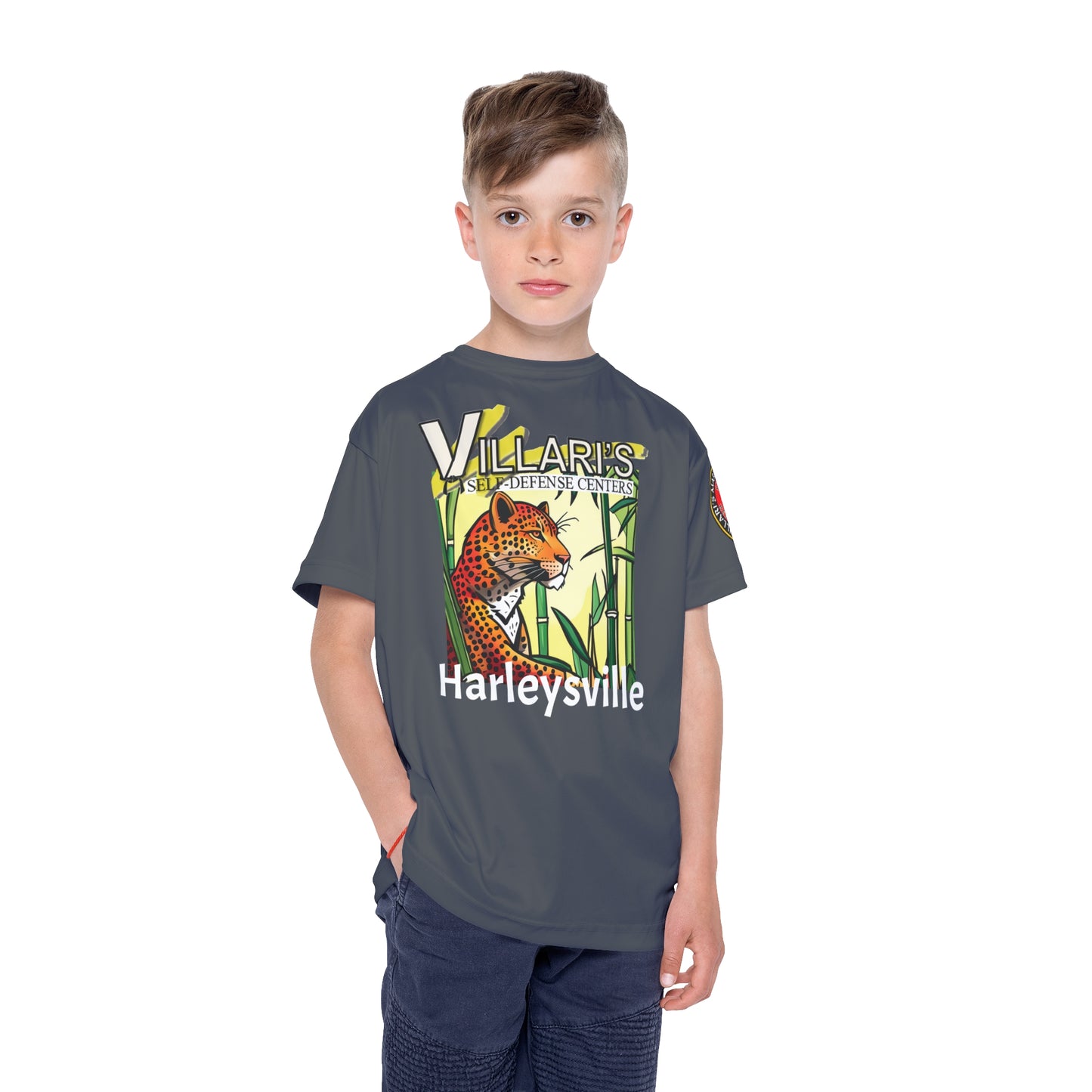 Youth: Gray Leopard in Bamboo Forest