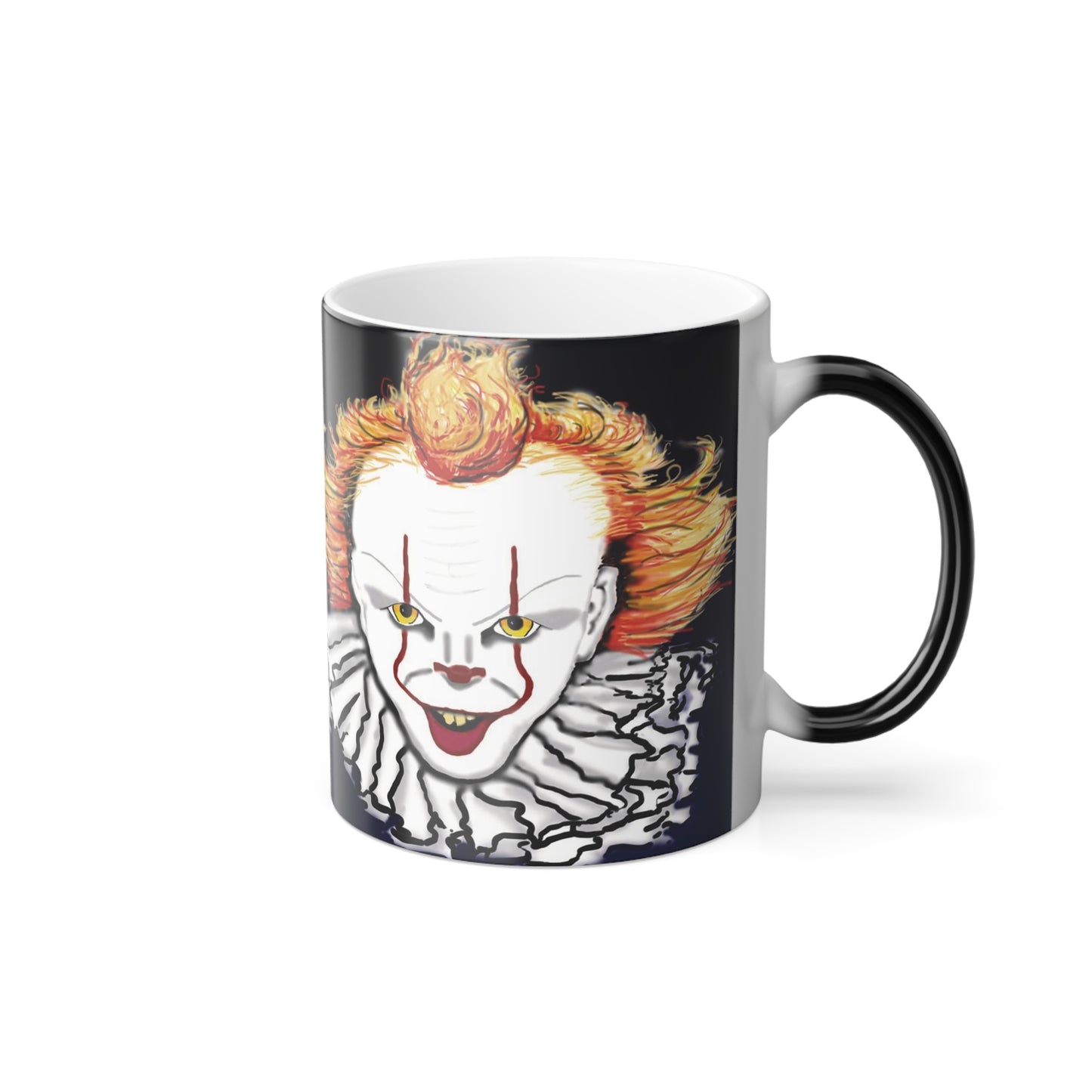 Peek-a-BOO! Clown (Right Handed) Color Changing Mug