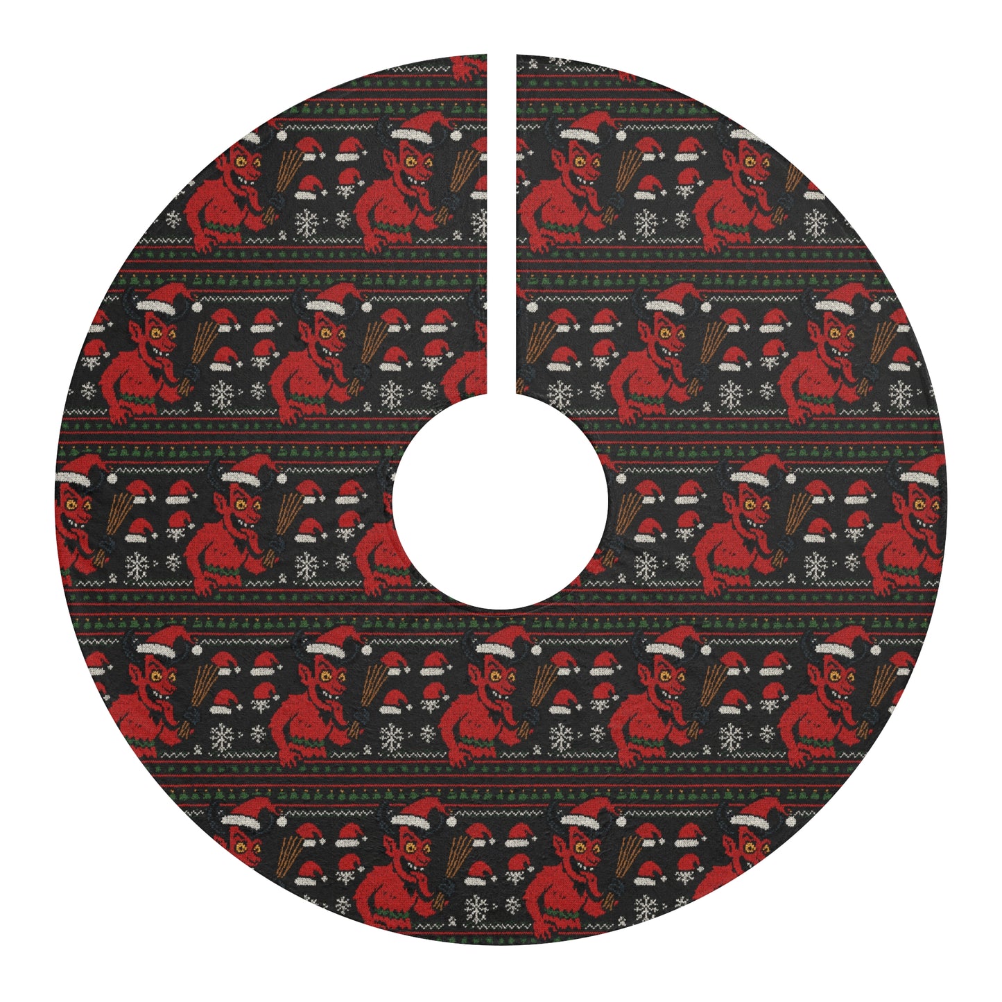 Krampus Christmas Tree Skirt