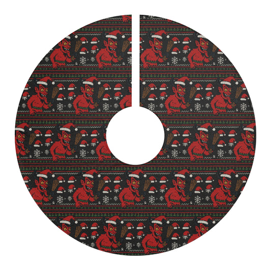 Krampus Christmas Tree Skirt