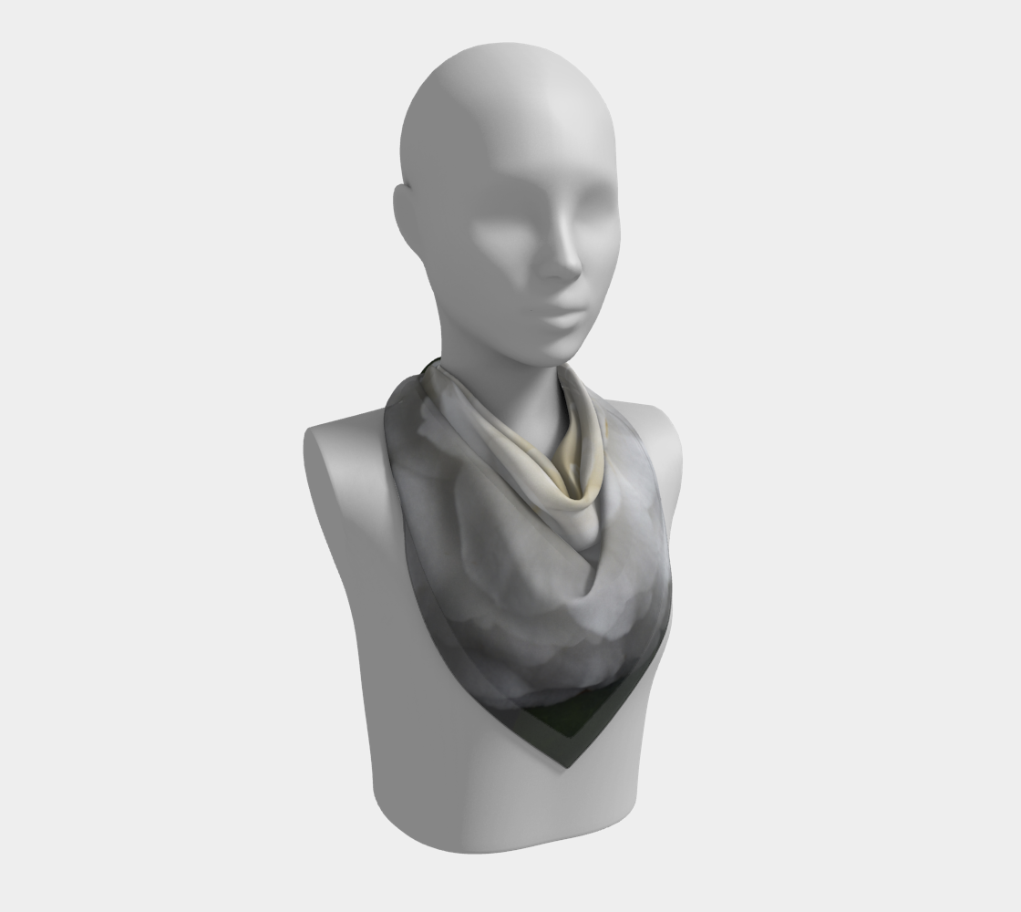White Reflection Square Scarf
