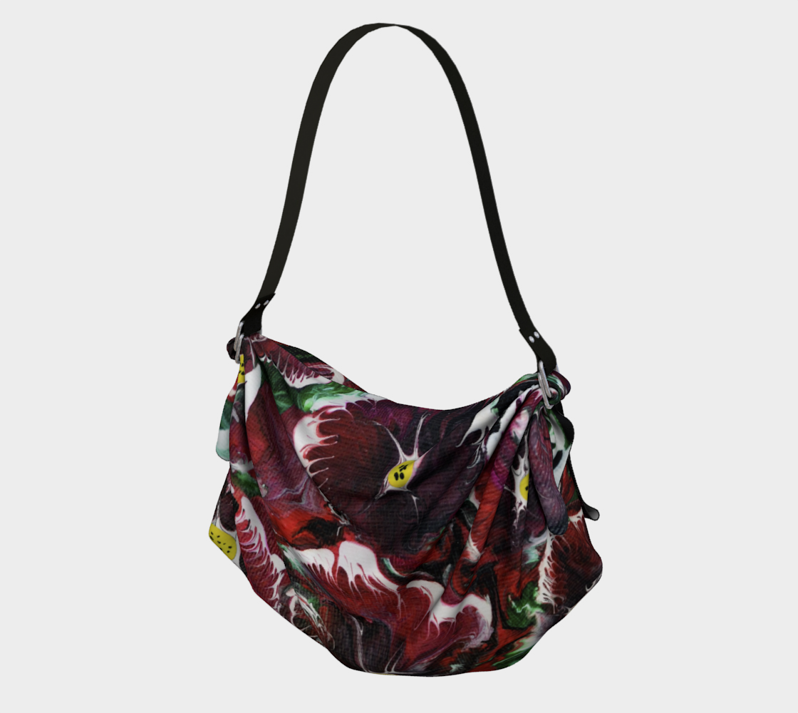 Pansy Passion Origami Tote