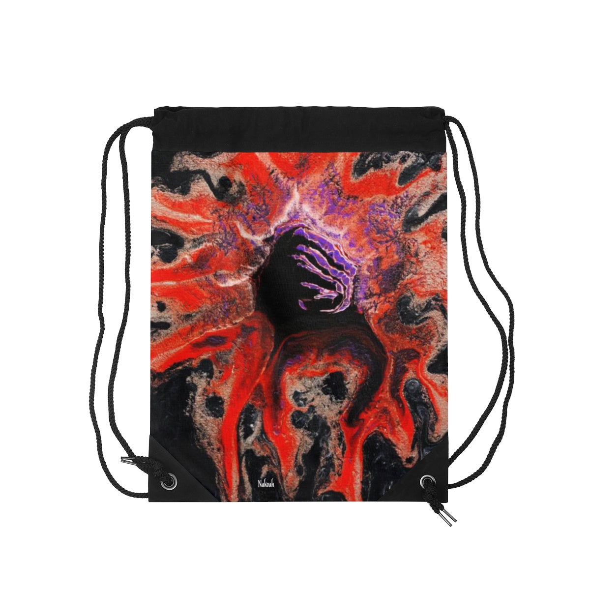 Black Hole Drawstring Bag