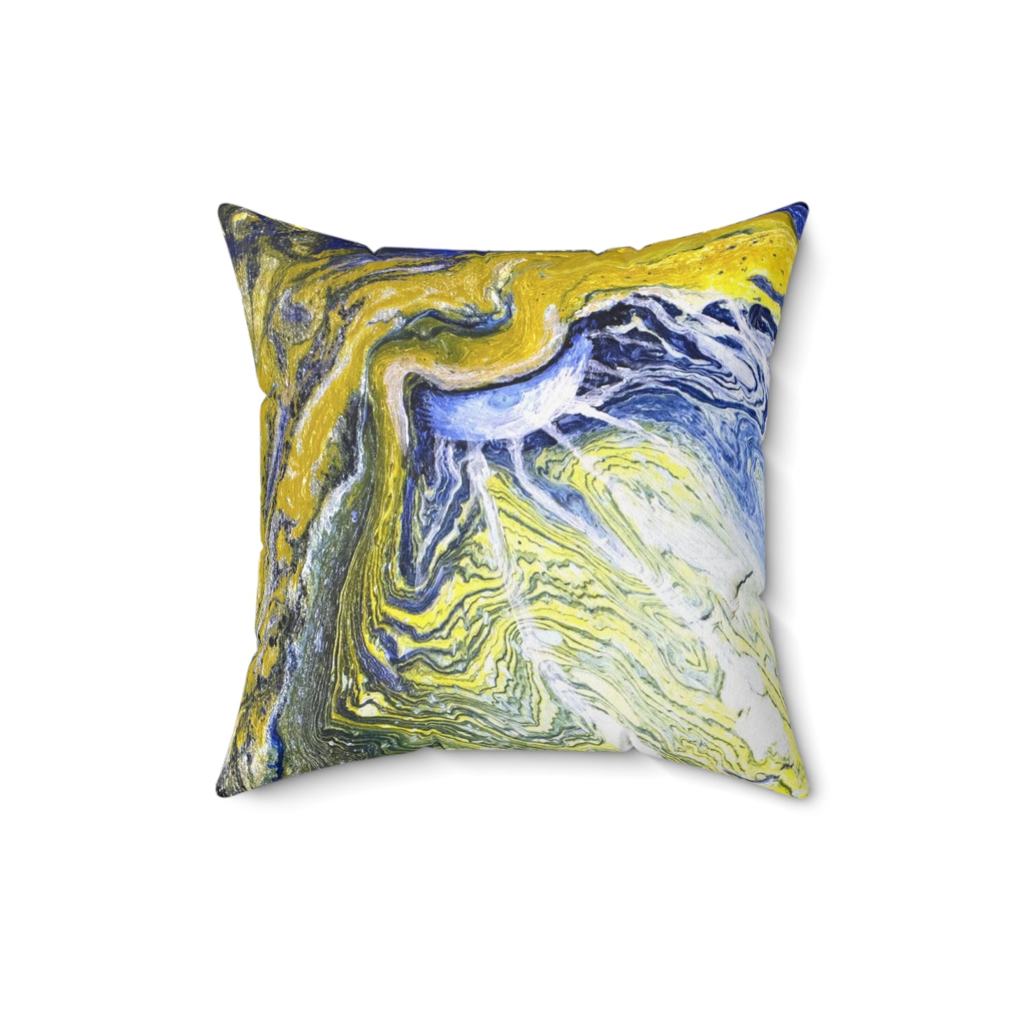 Fire Fly Moon Spun Polyester Square Pillow