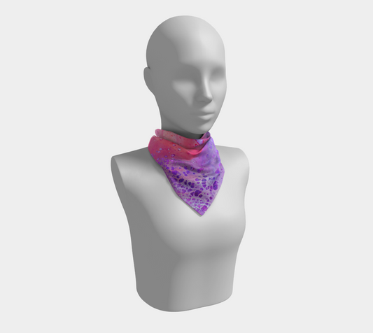 Cosmic Purple Square Scarf