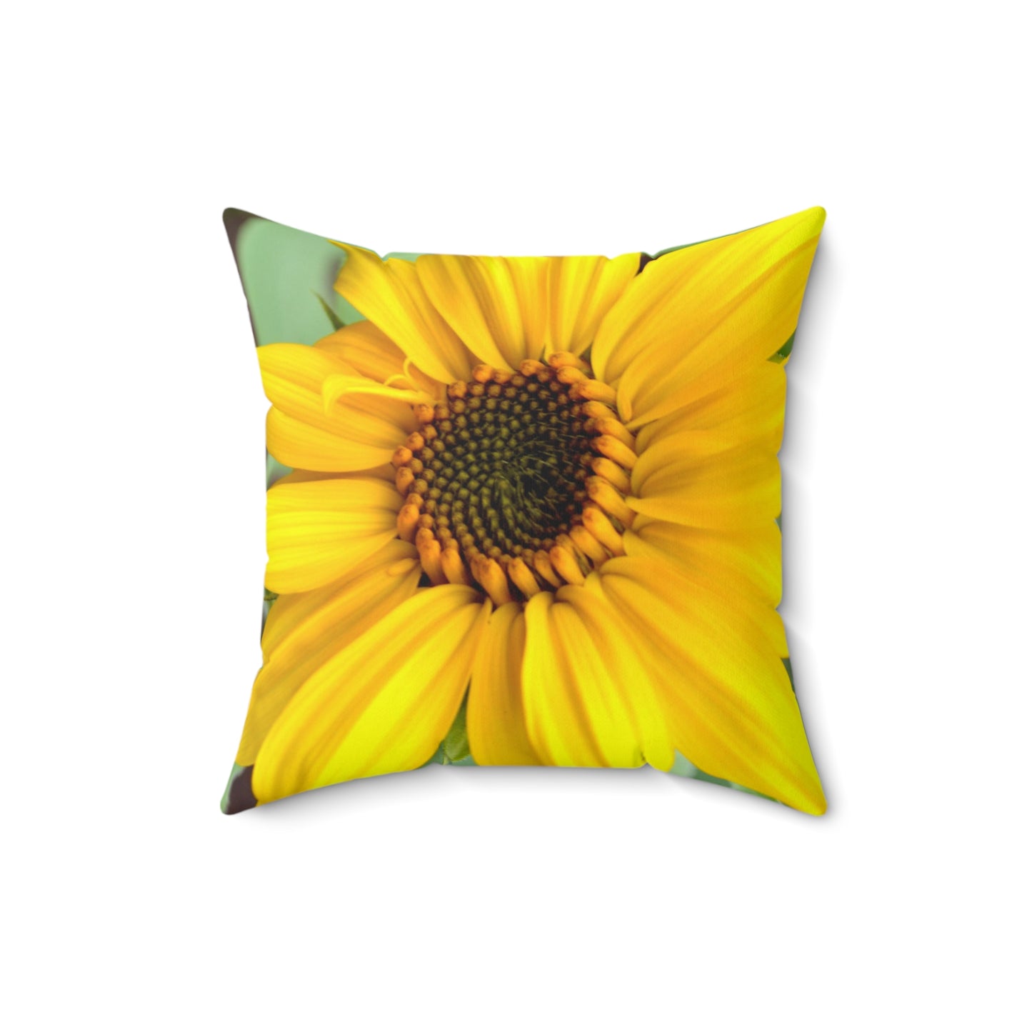 Sunflower Inner Circle Spun Polyester Square Pillow