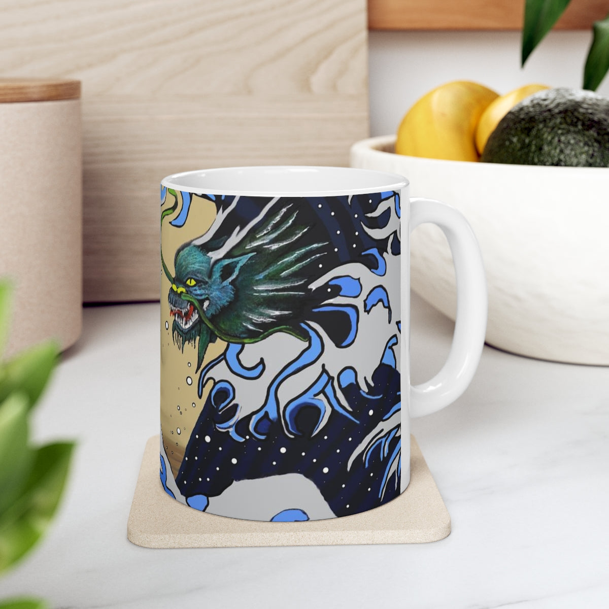Earth & Sea Battle Ceramic Mug