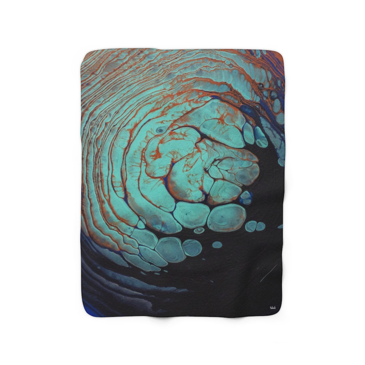 Blue Clouds Sherpa Fleece Blanket