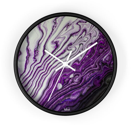 Purple Daz Wall Clock