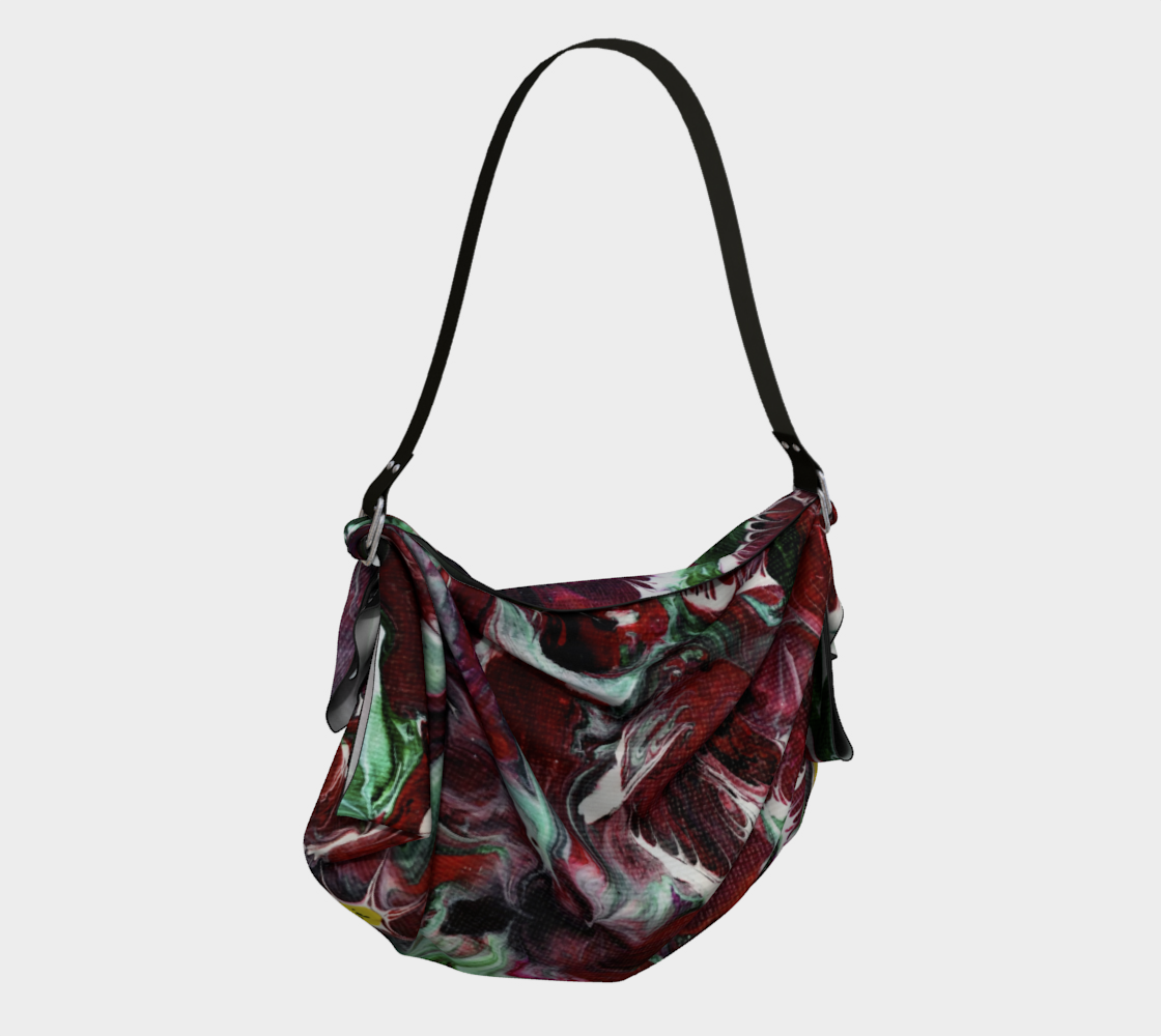 Pansy Passion Origami Tote