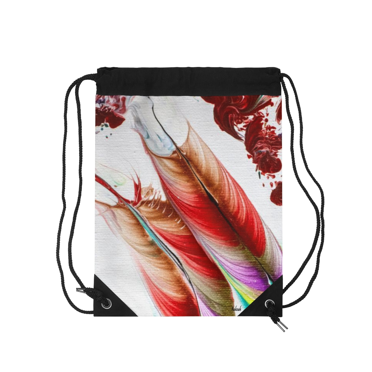 Feathers Drawstring Bag