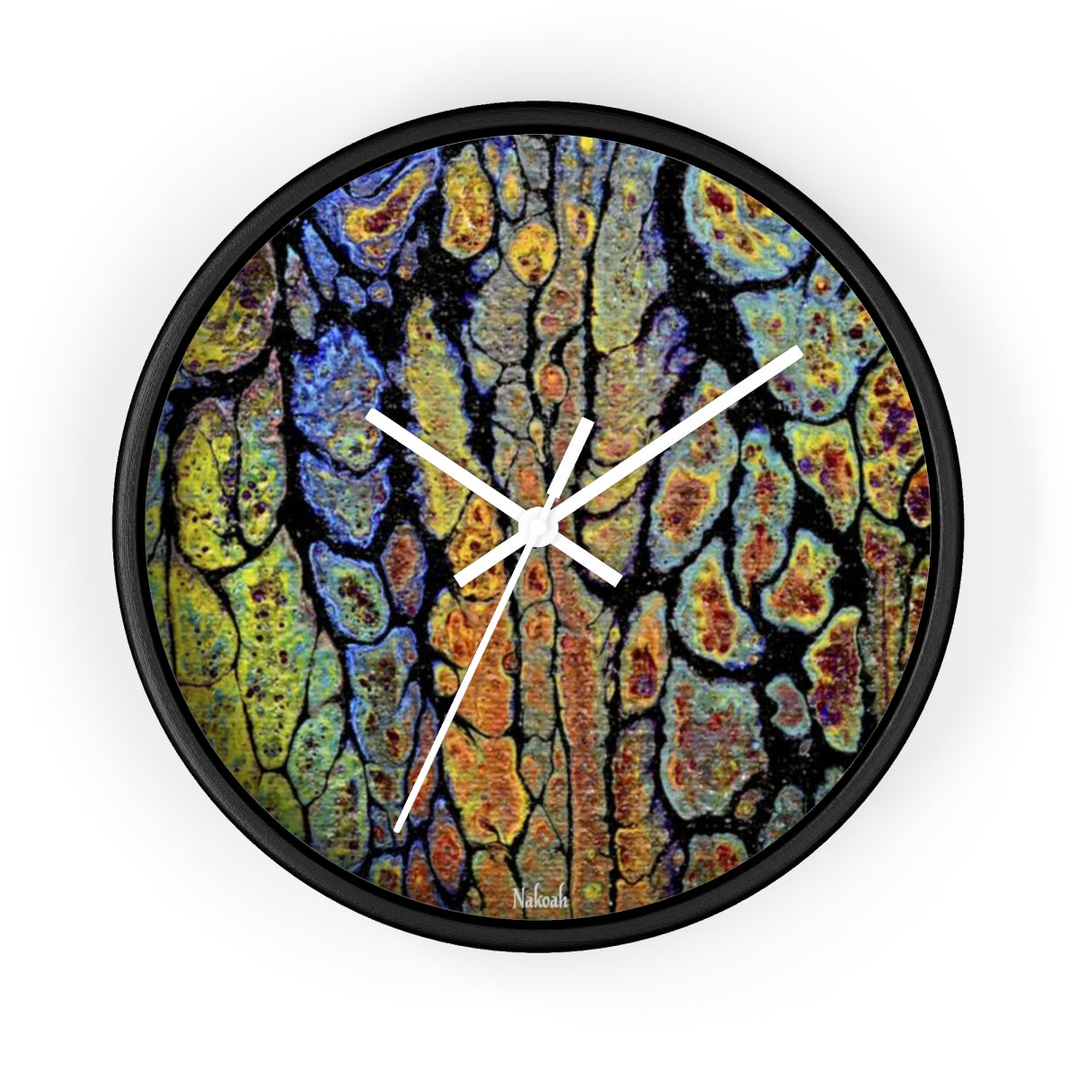 Metallic Swipe Wall clock