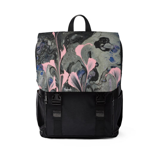Pink Petals Casual Shoulder Backpack