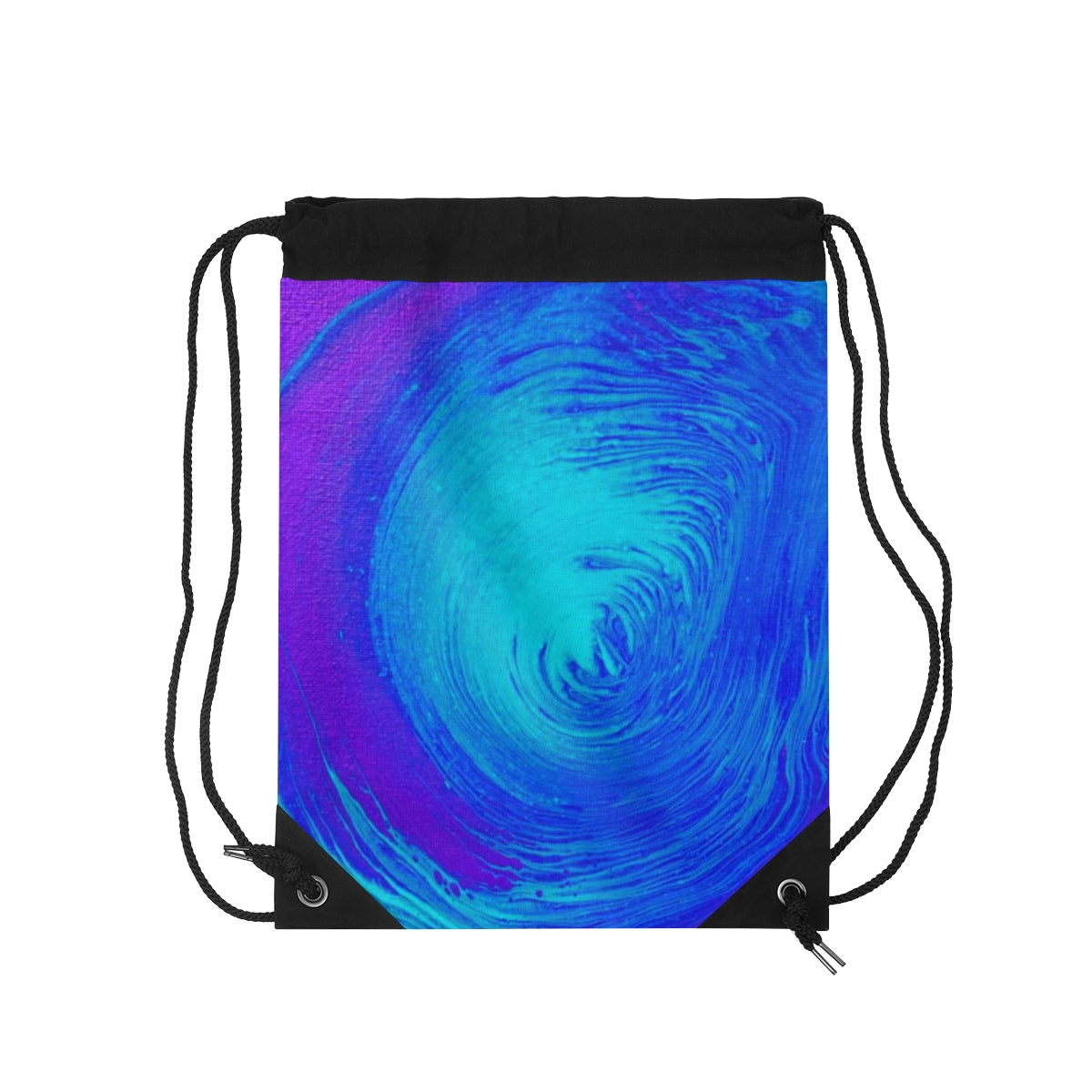 Blue Swirl Drawstring Bag