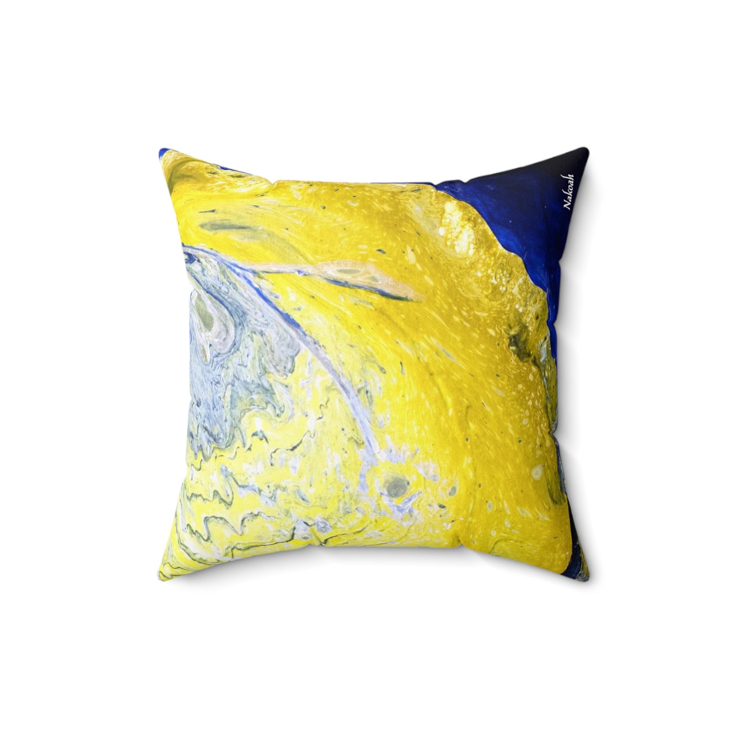 Fire Fly Moon Spun Polyester Square Pillow